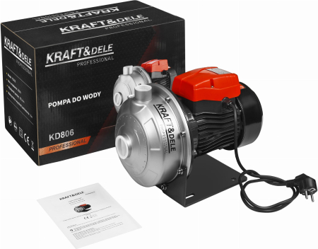 Scule pentru gradinarit - Pompa apa suprafata hidrofor 800W 80L/min 1.25 tol refulare 25 m aspiratie 6 m (KD806)