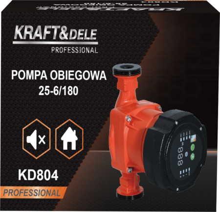 Pompa circulatie 25-6 180 mm 230V 45W debit 55 l min pentru incalzire (KD804) [6]