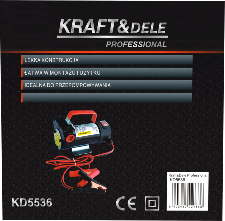 Pompa combustibil 12V 200W cu debit 55 l/min pentru motorina si kerosen (KD5536) [9]