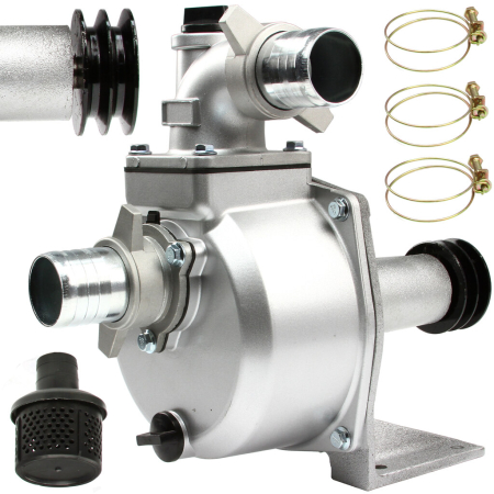 Scule pentru gradinarit - Pompa de apa 2 inch cu fulie si turbina din otel pentru apa murdara SU-50 (M79921)