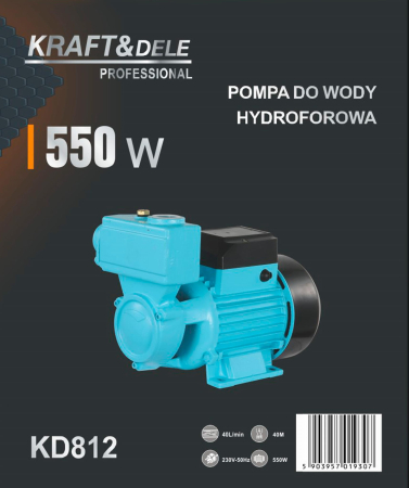 Pompa de apa cu hidrofor 550W debit 40L/min inaltime 40m (KD812) [9]