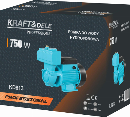 Pompa de apa cu hidrofor 750W debit 55L/min inaltime 60m (KD813) [9]