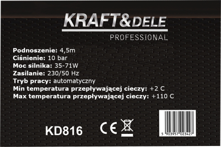 Pompa de circulatie 55 l/min, 230V, inaltime de pompare 3-6 m (KD816) [11]