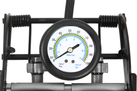 Pompa de picior cu doua pistoane Ripper, 7 bar, manometru si accesorii (M82009) [2]