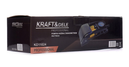 Pompa de picior cu manometru, 44 x 110 mm (KD11824) [1]