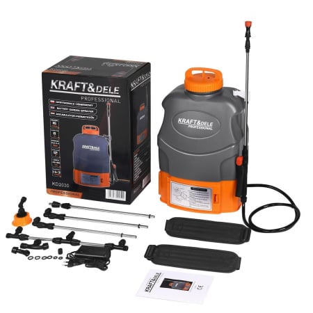 Pompa de stropit 16L 12V 8Ah cu acumulator pulverizator pe baterie + accesorii (KD2030) [0]