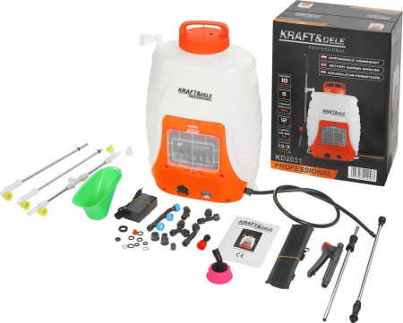 Pompa de stropit 18L 12V 8Ah cu acumulator pulverizator pe baterie + accesorii (KD2031) [0]