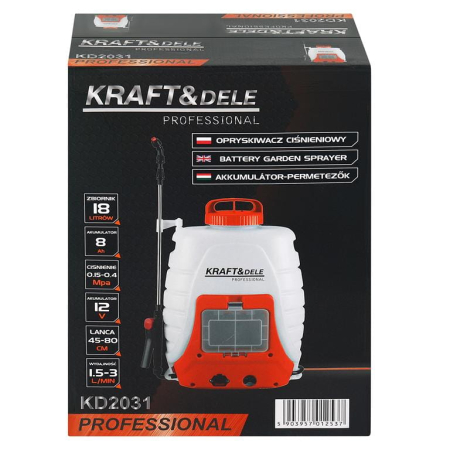 Pompa de stropit 18L 12V 8Ah cu acumulator pulverizator pe baterie + accesorii (KD2031) [13]
