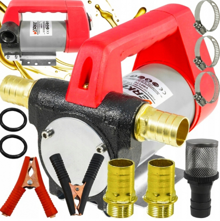 Pompa extras lichide - Pompa electrica transfer ulei combustibil lichid 12V 50L/min (V80170)