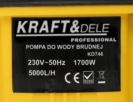 Pompa gradina submersibila 1700W 5000lh (KD746) [12]