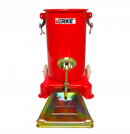 Pompa gresat 15L actionare pedala picior furtun 4m gresor (V86132) [6]