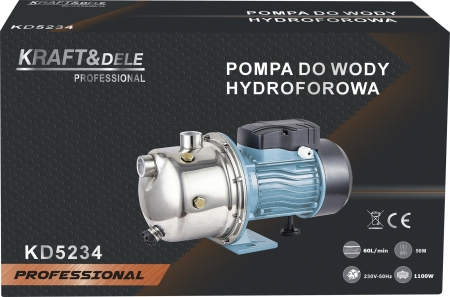Pompa hidrofor apa curata 1100W, debit 60 l/min, inaltime refulare 50 m (KD5234) [10]