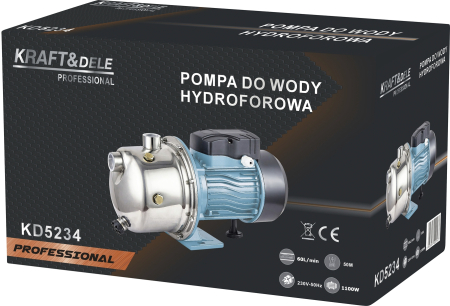 Pompa hidrofor apa curata 1100W, debit 60 l/min, inaltime refulare 50 m (KD5234) [8]