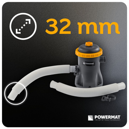 Pompa piscina cu filtru 1250 l h 16W conexiune 32 mm tip I PM1512 (PM-PFDB-16T) [22]