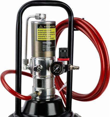 Pompa pistol gresare pneumatica 12L gresor furtun 4m (KD1443) [5]