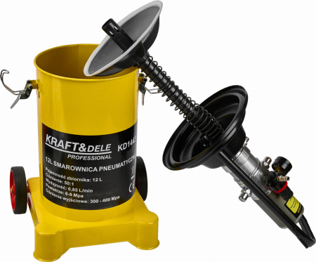 Pompa pistol gresare pneumatica 12L gresor furtun 4m (KD1443) [18]