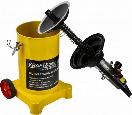 Pompa pistol gresare pneumatica 12L gresor furtun 4m (KD1443) [17]