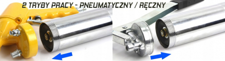 Pompa pistol gresat pneumatic gresor 400ml (M78051) [1]
