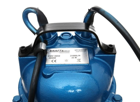 Pompa submersibila apa murdara cu tocator si plutitor 2850W (KD754) [13]