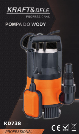 Pompa submersibila pentru apa curata si murdara 1450W, 9000 l/h (KD738) [6]