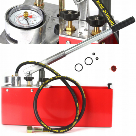 Pompa testare presiune in instalatii apa ulei 50bar 0-50kg 45ml 12L (KD10478) [1]