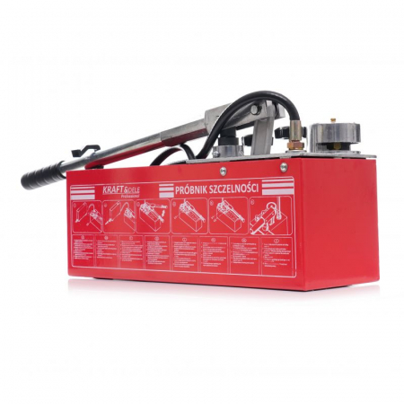 Pompa testare presiune in instalatii apa ulei 50bar 0-50kg 45ml 12L (KD10478) [2]
