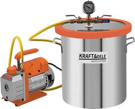 Produse noi (necategorizate) - Pompa vacuum 200W cu camera vacuum, 1440 rpm, pentru rasini, AC, service (KD11785)