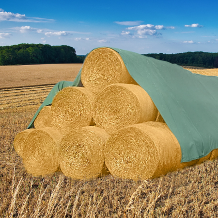Prelata acoperire baloti fan si paie verde 9.8X12.5m, 140gr DISEU48 (BK77555) [1]