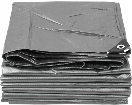 Prelata impermeabila PE 4 x 6 m, 120 g/mp, cu colturi si margini ranforsate  (V50024) [2]