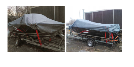 Prelata impermeabila PE 4 x 6 m, 120 g/mp, cu colturi si margini ranforsate  (V50024) [8]