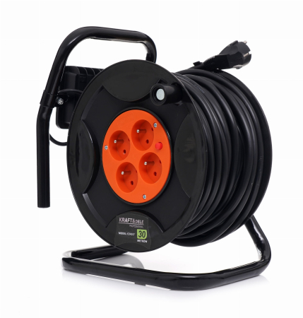 Prelungitor 30M pe rola cu tambur 3X2.5mm cu LED 20W (KD4037) [3]