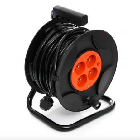 Prelungitor electric cu tambur 25m, 4 prize, 3x2.5mm², 2800W (BX-853) [3]