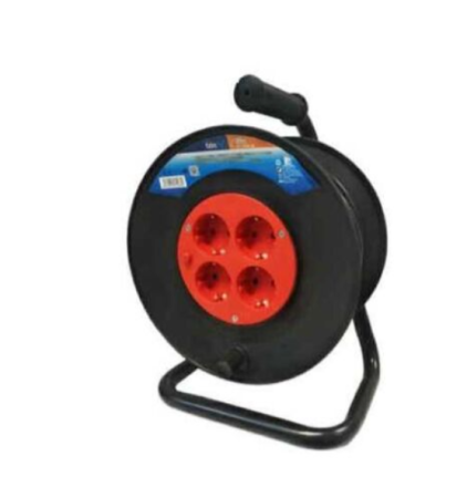 Prelungitoare curent - Prelungitor electric cu tambur 25m, 4 prize, 3x2.5mm², 2925W (BX-858)