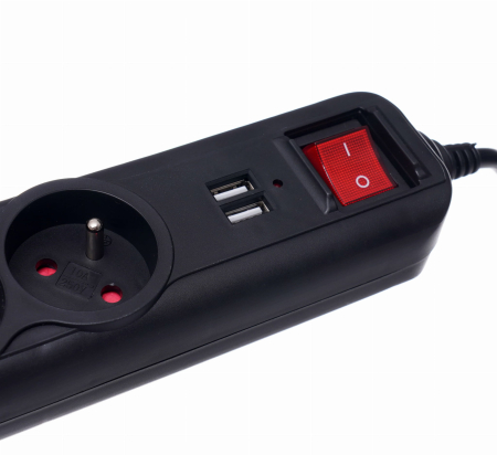 Prelungitor electric curent 1.5m 3 prize mufe USB (KD4031) [5]