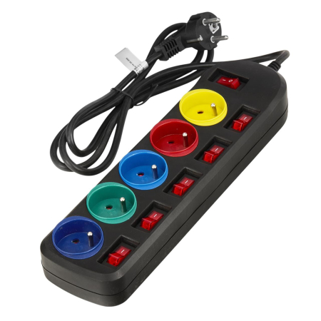 Prelungitor electric curent 1.5m 5 prize (KD4000-CZ) [3]