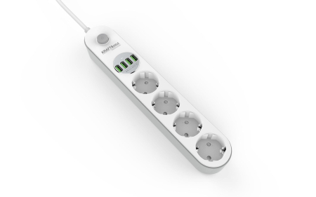 Prelungitor electric curent 2m 4 prize 4 mufe USB (KD4030) [1]