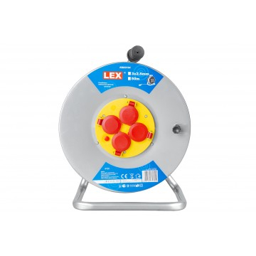 Prelungitor electric pe tambur 50m, 3x2.5 mm², 4 prize (LX50M-4) [13]