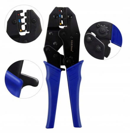Clesti / prese pentru sertizat - Presa Cleste sertizat cabluri otel 0,5-6mm² 230mm (S11071)