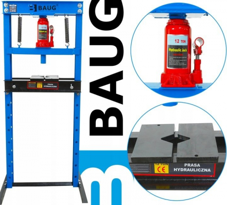 Presa hidraulica 12Tone rulmenti 0-85cm stand podea (B3600) [4]