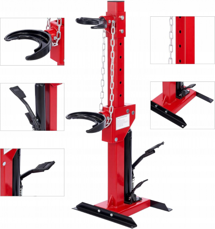Presa hidraulica 1Tona comprimat arcuri suspensie cu 2 perechi de talere gheare si lant (KD12514) [17]