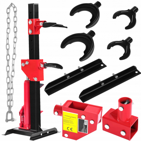 Scule Atelier Auto - Presa hidraulica 1Tona comprimat arcuri suspensie cu 2 perechi de talere gheare si lant (KD12514)