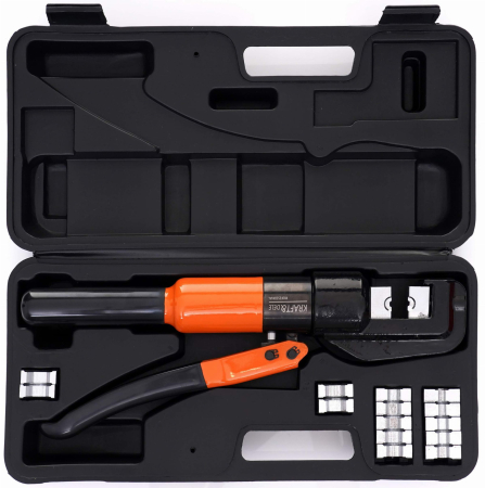 Presa hidraulica pentru sertizat papuci cablu 4-70 mm cu matrite si cutie (KD10879) [1]