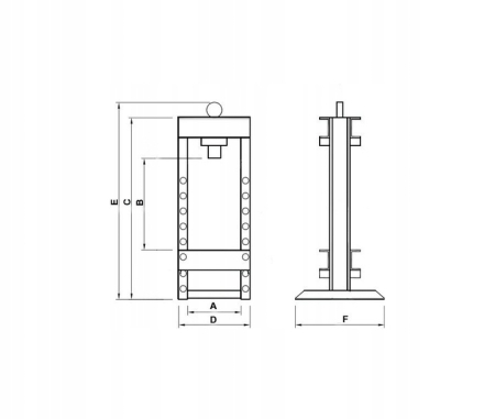 Presa hidro-pneumatica 30Tone rulmenti stand podea hidraulica (B3603) [2]