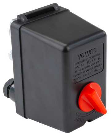 Altele - Presostat compresor 230V/400V 20A, pentru 100L-300L, 60x98x119 mm (PM-KO-300T-400V-WY)