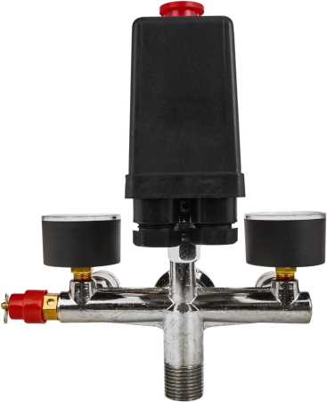 Presostat compresor 8 bar 230V, reglabil 3-12 bar, cu manometre si supapa siguranta (KD2176) [8]