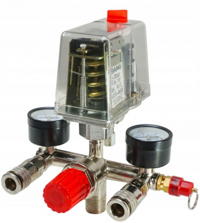 Presostat universal 380 400V trifazat trifazic regulator presiune manometru (V81209) [1]