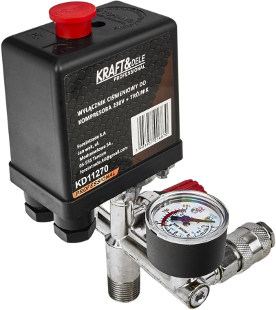 Presostat universal cu regulator pe presiune si manometru (KD11270) [13]