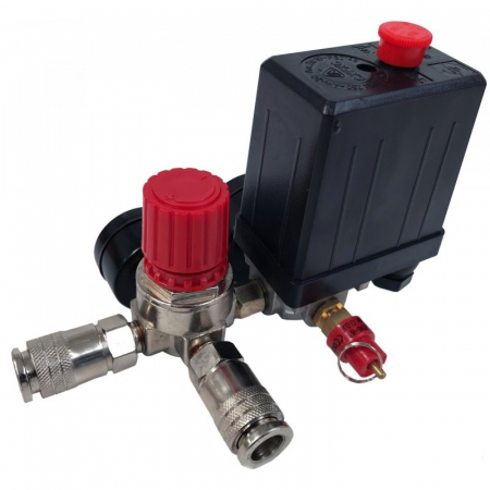 Presostat universal cu regulator pe presiune si manometru (V81202) [3]