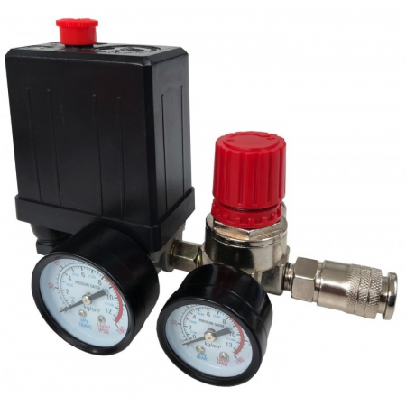 Presostat universal cu regulator pe presiune si manometru (V81202) [1]