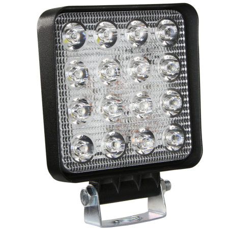 Lampa/stop auto - Proiector LED auto patrat, 16W, 110 x 110 x 35 mm, 9-36V (M82753)